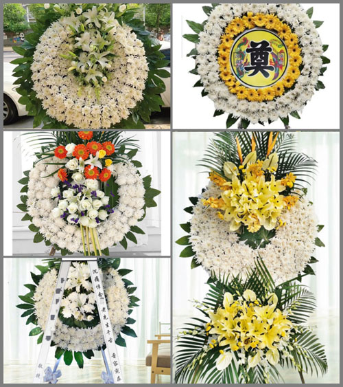 湖北黄冈市黄梅县五祖镇洪楼村花圈速递